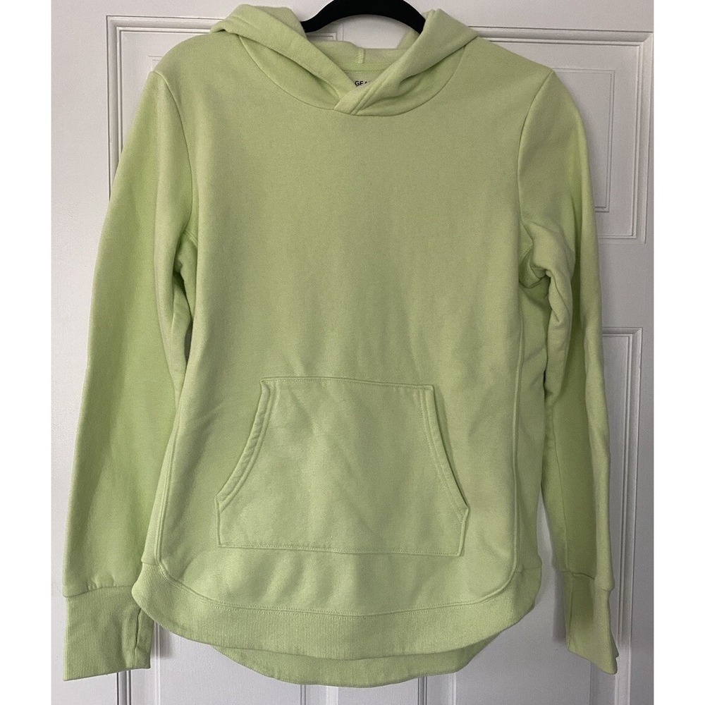 Tek Gear Women Hoodie SZ MED Ultra Soft Fleece Light Green Long Sleeve Thumbhole